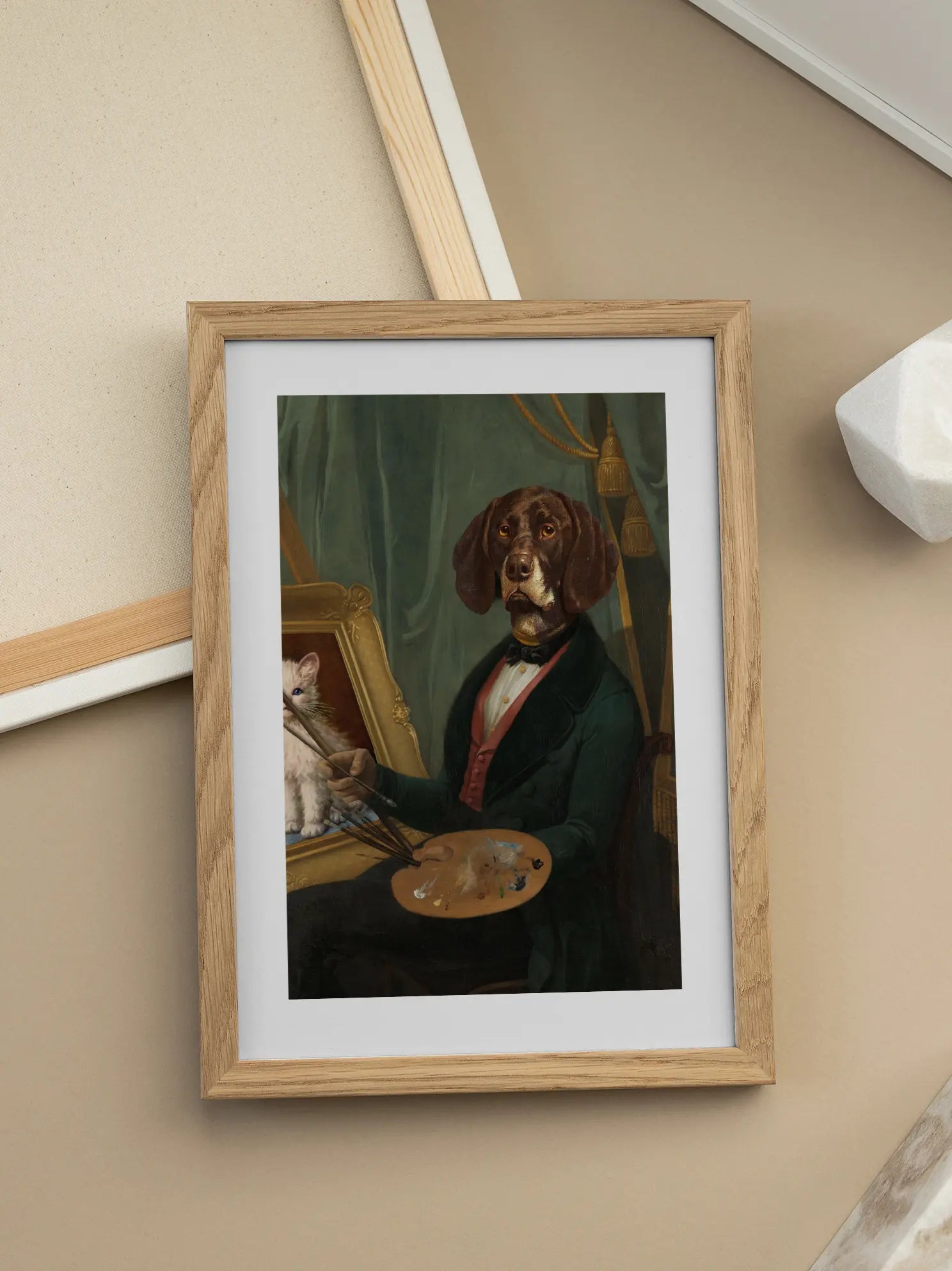 Dog Painter Poster