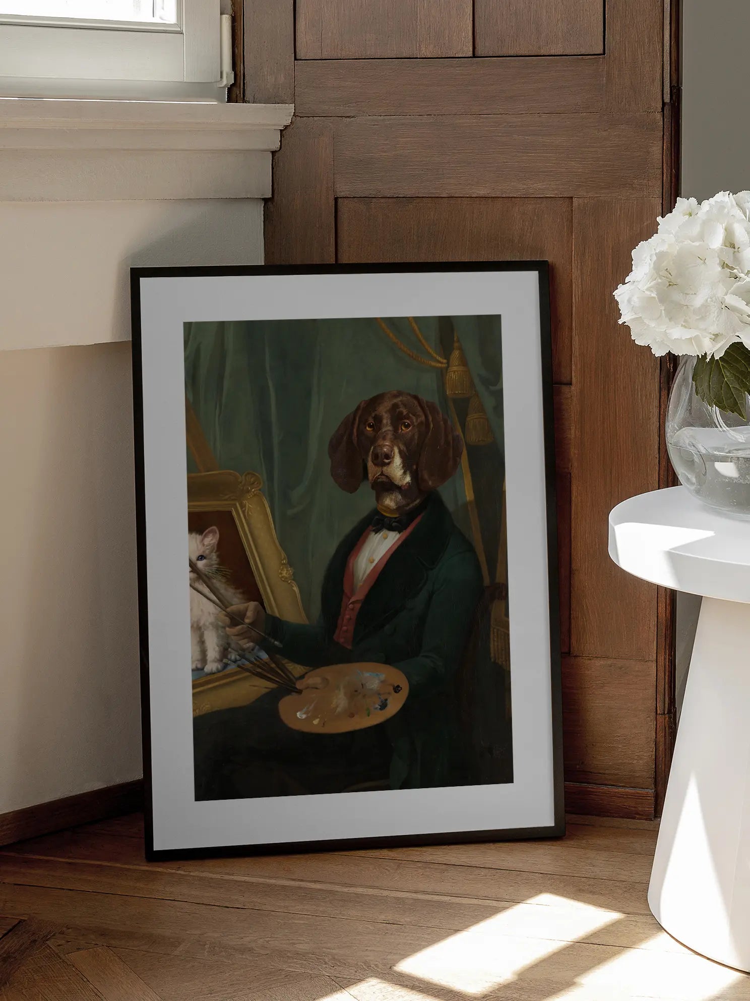 Dog Painter Poster