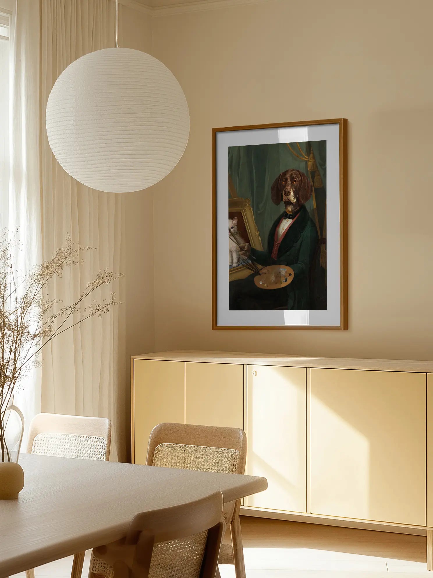 Dog Painter Poster