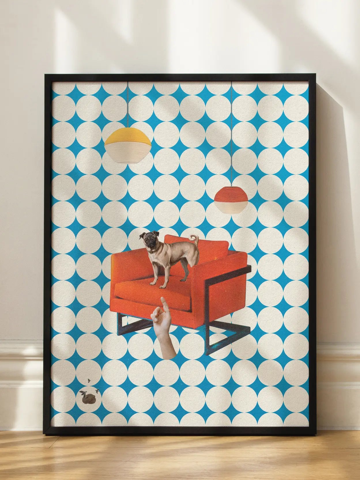 Dog on a Chair Poster