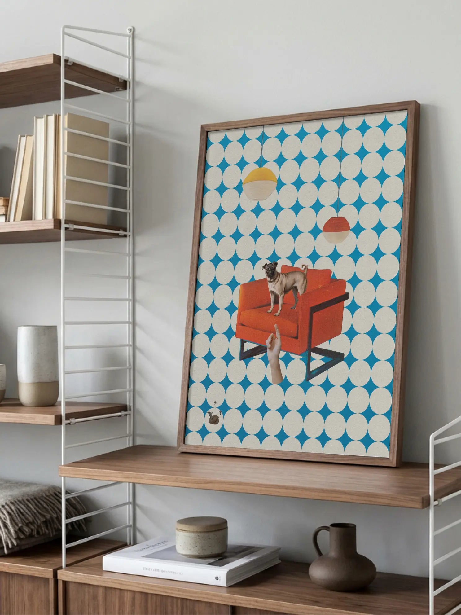 Dog on a Chair Poster