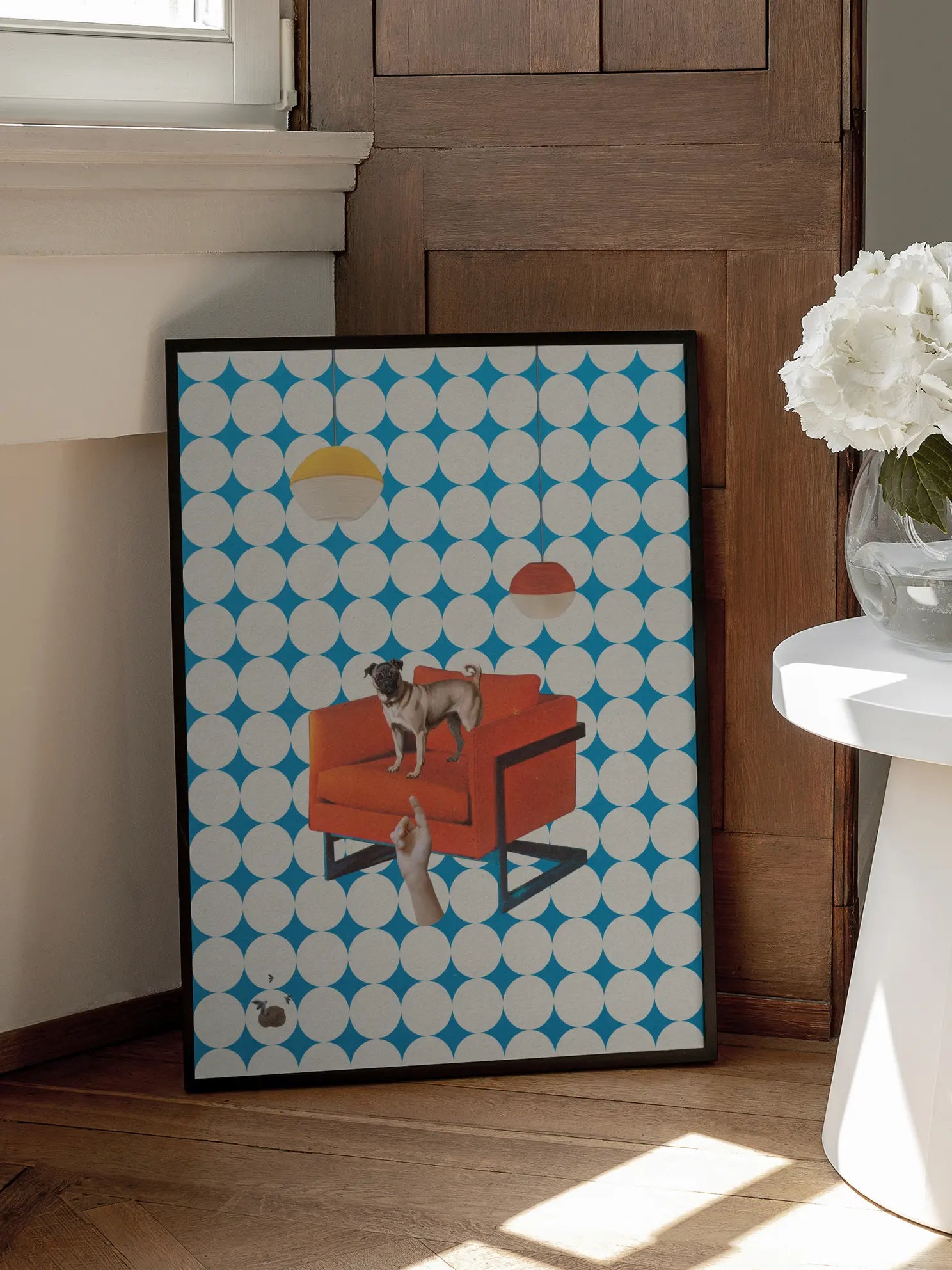 Dog on a Chair Poster