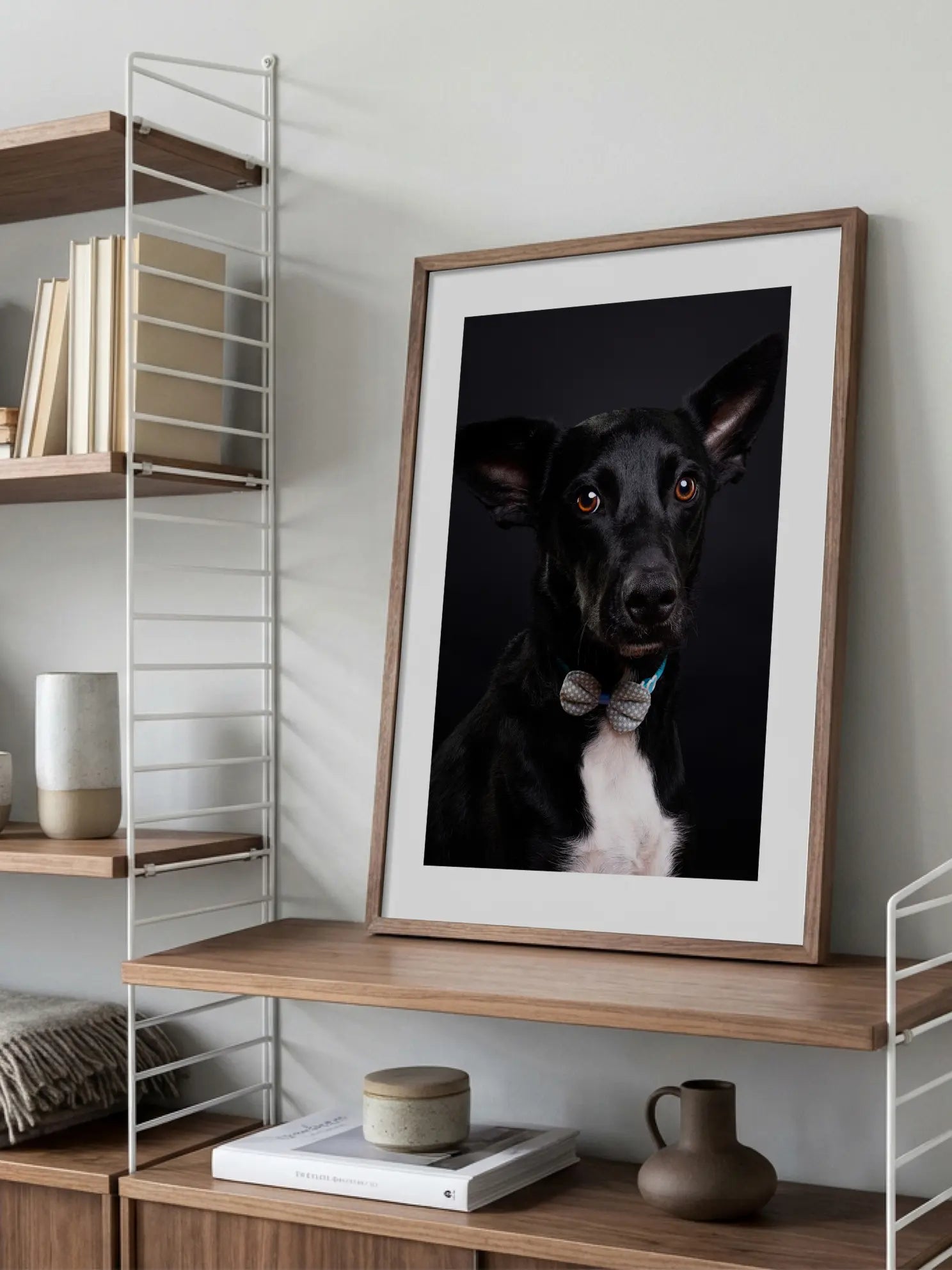 Dog with Bow Tie Poster