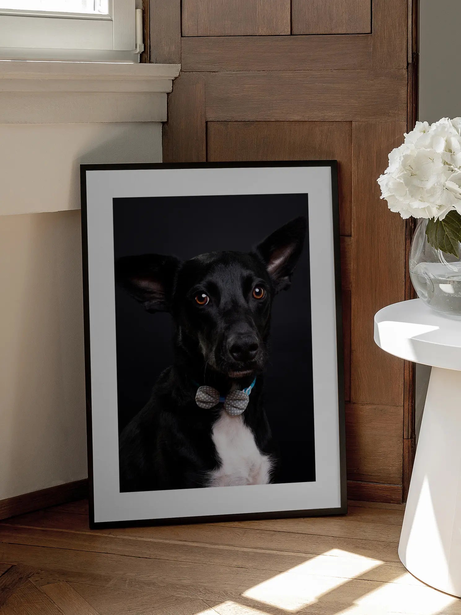 Dog with Bow Tie Poster
