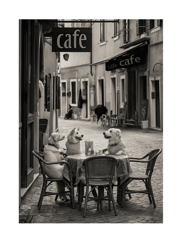 Dogs in a Café
