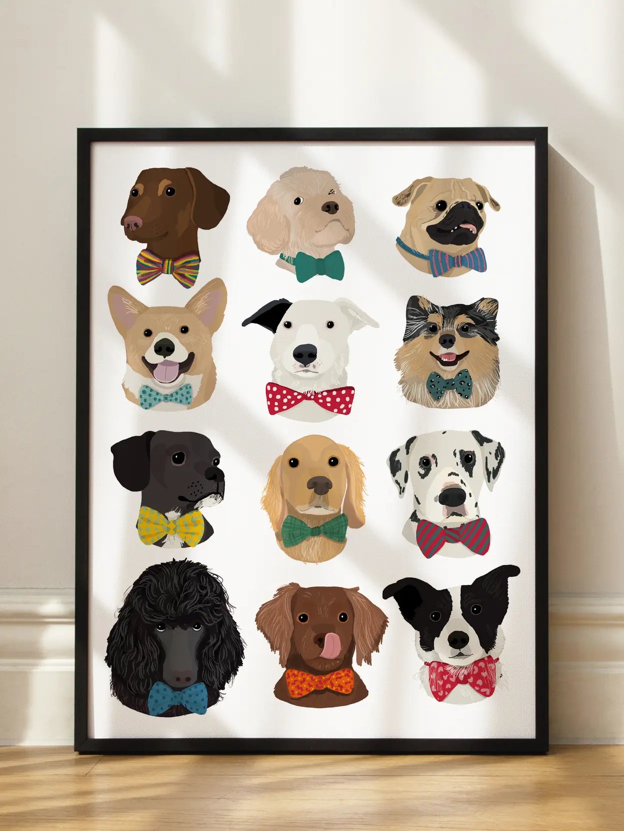 Dogs with Bow Ties Poster