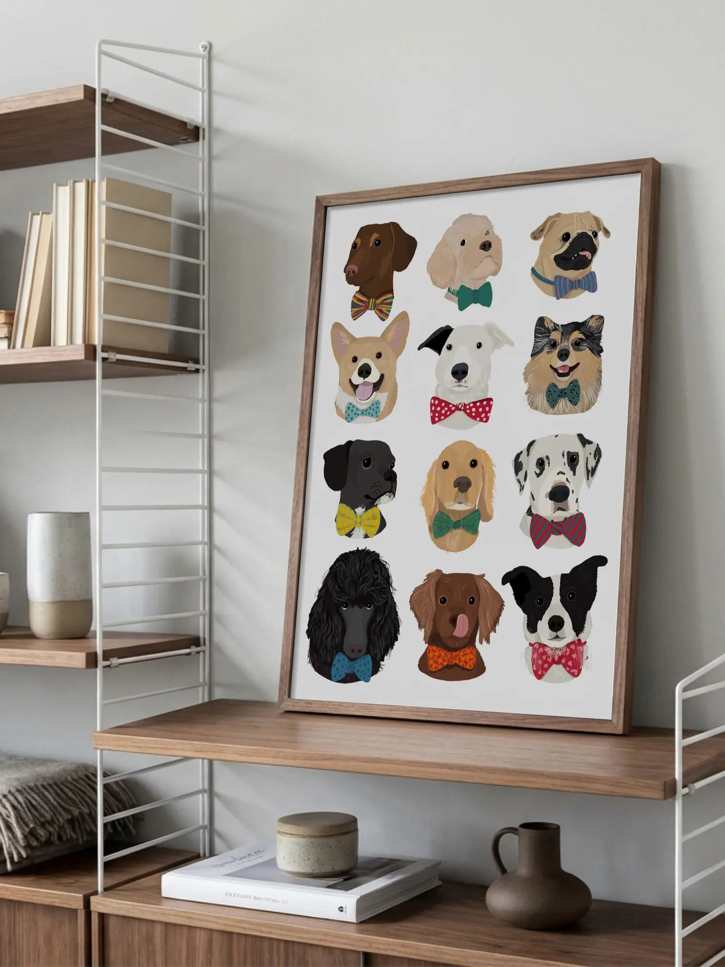 Dogs with Bow Ties Poster