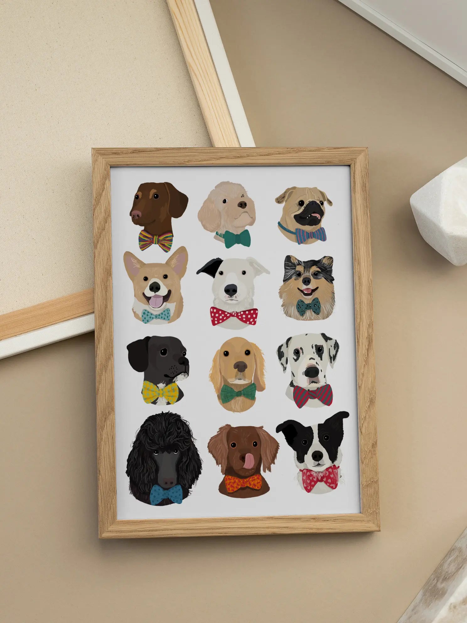 Dogs with Bow Ties Poster