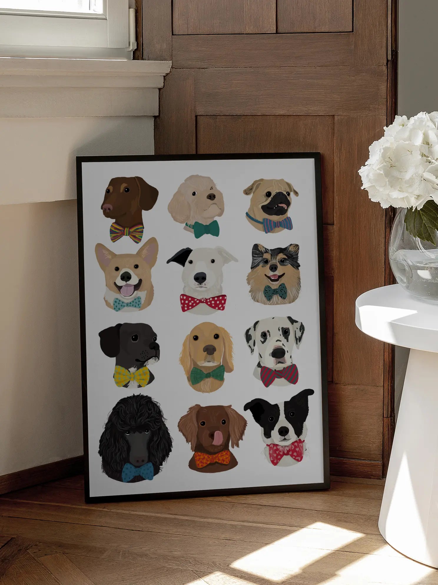 Dogs with Bow Ties Poster