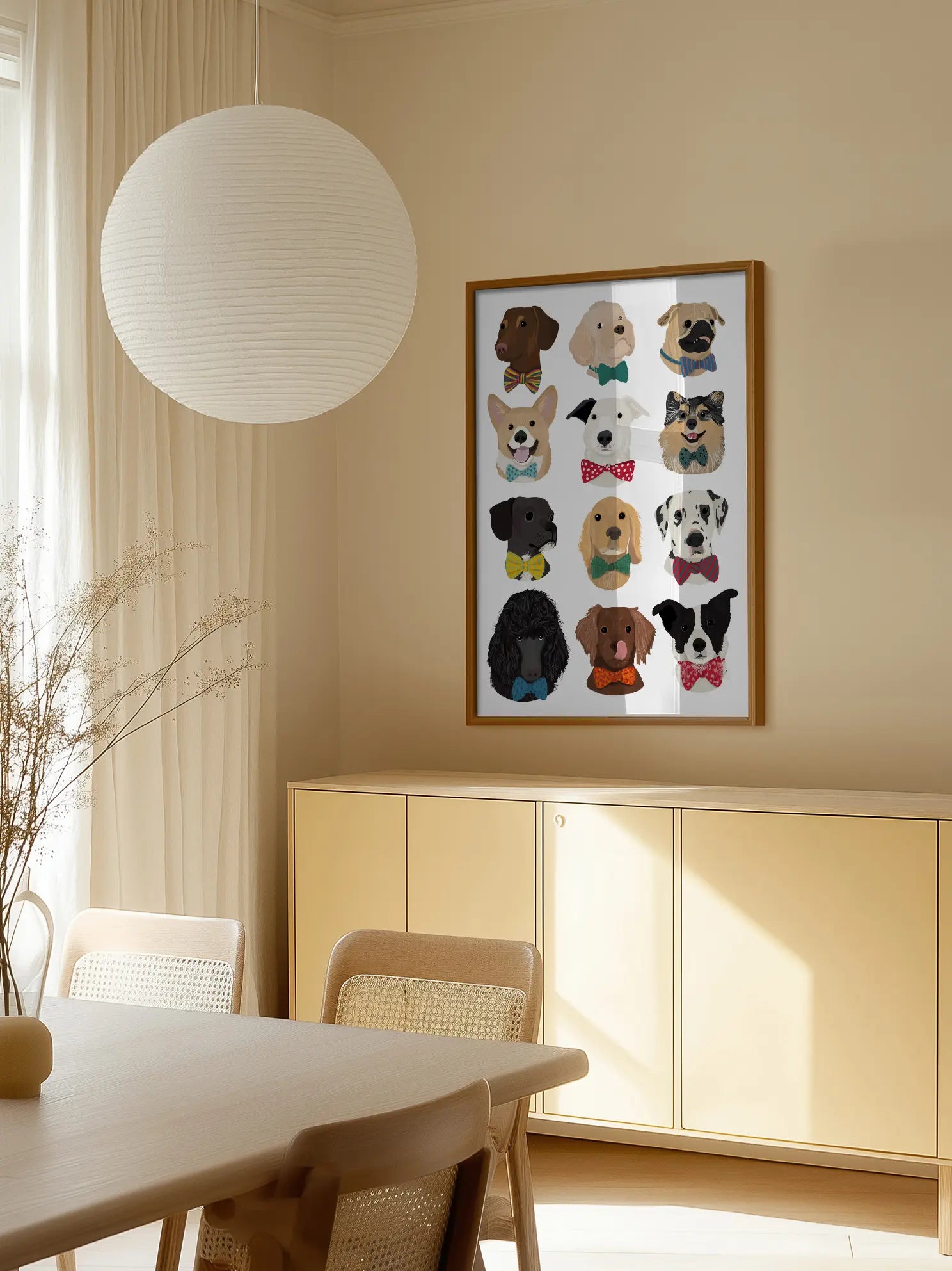 Dogs with Bow Ties Poster