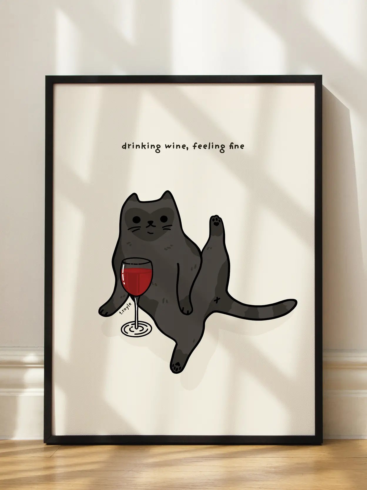 Drinking Wine, Feeling Fine Poster