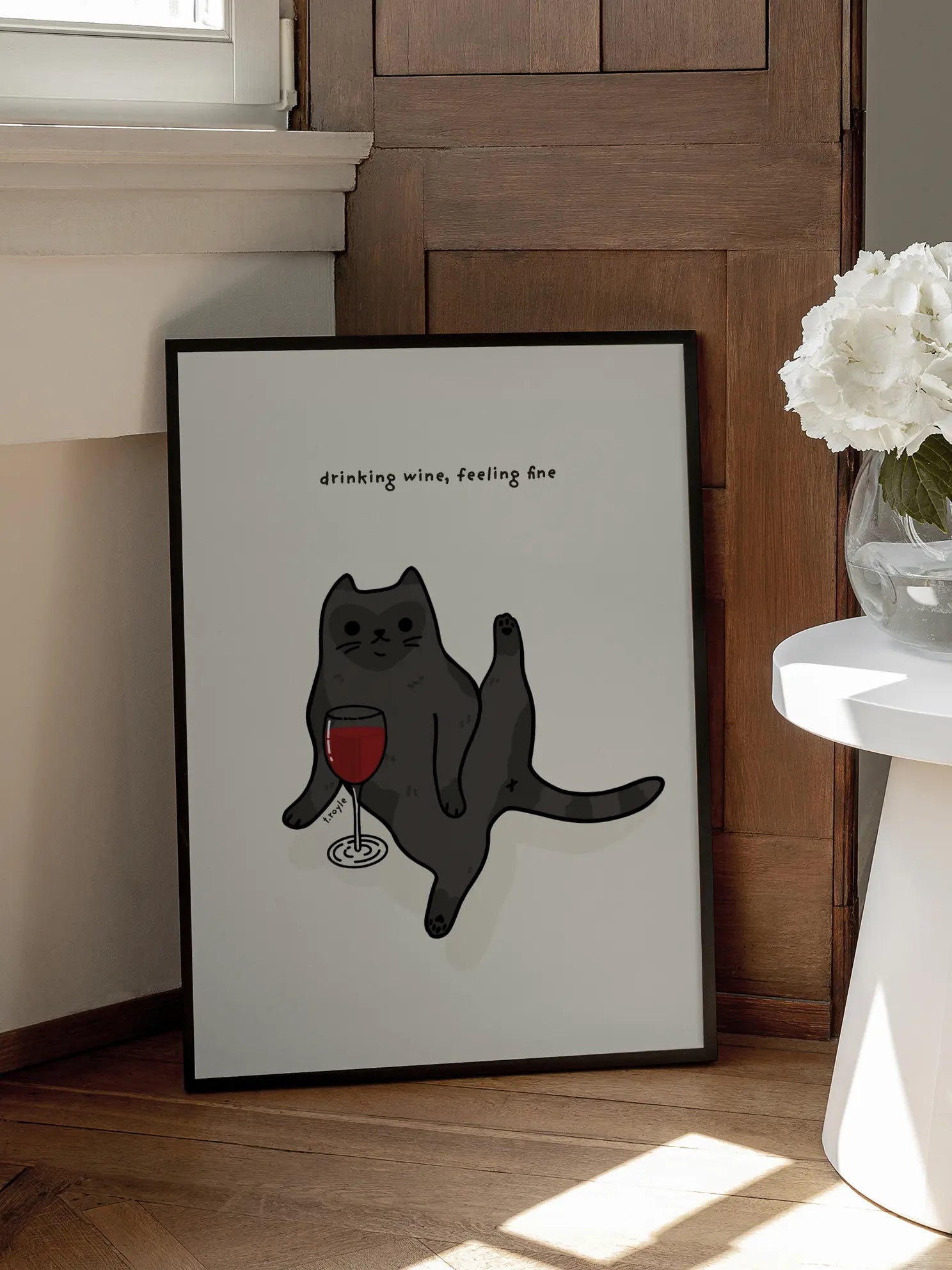 Drinking Wine, Feeling Fine Poster