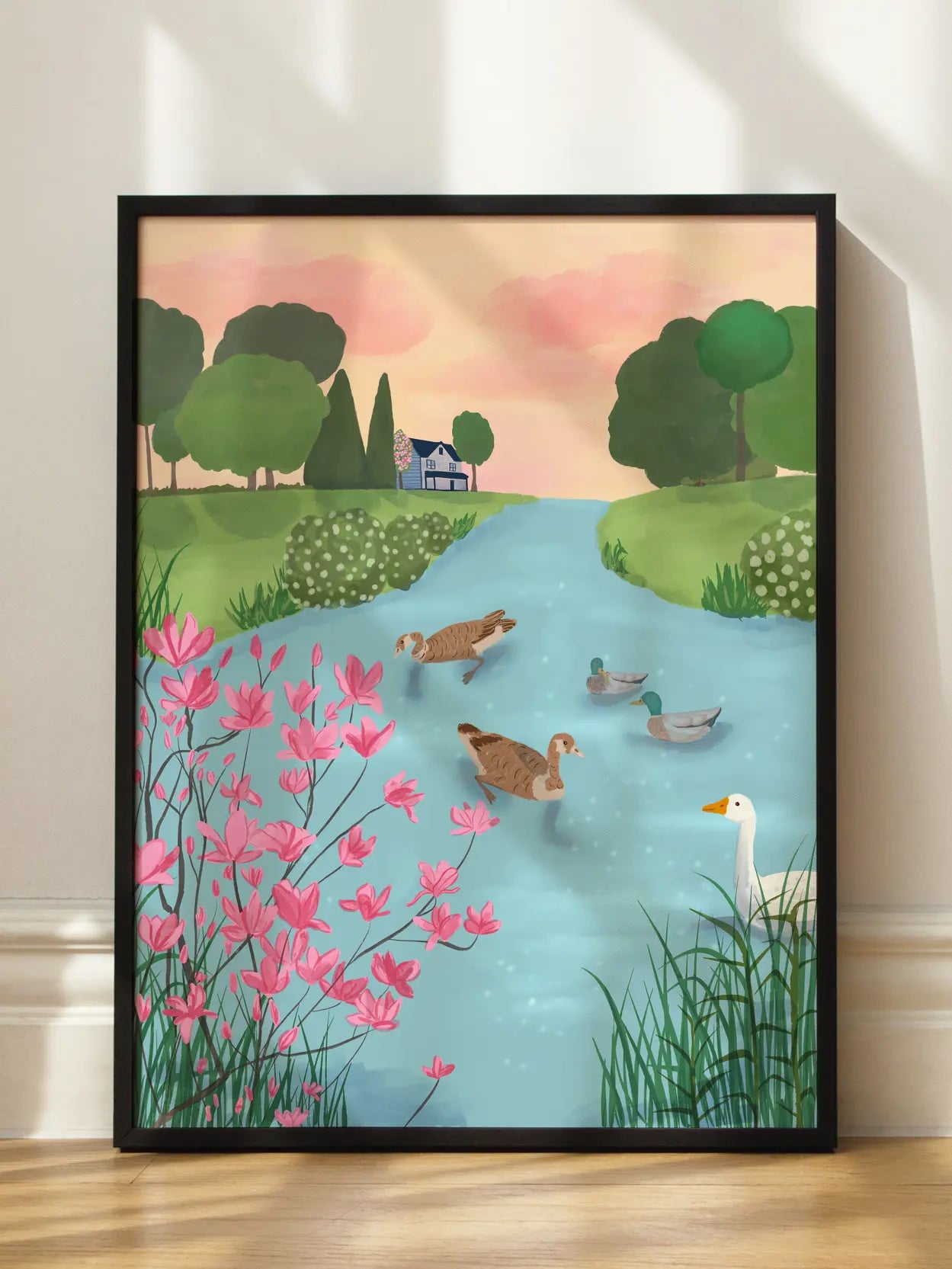 Ducks River Landscape