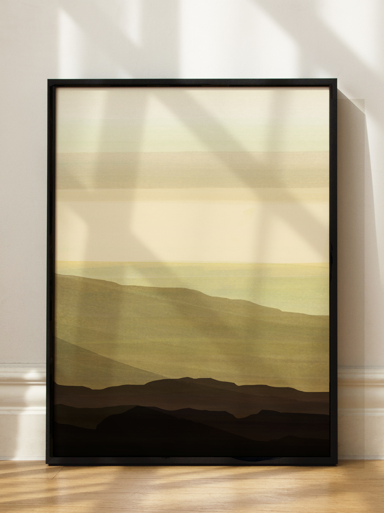 Earthy Watercolor Mountains No2