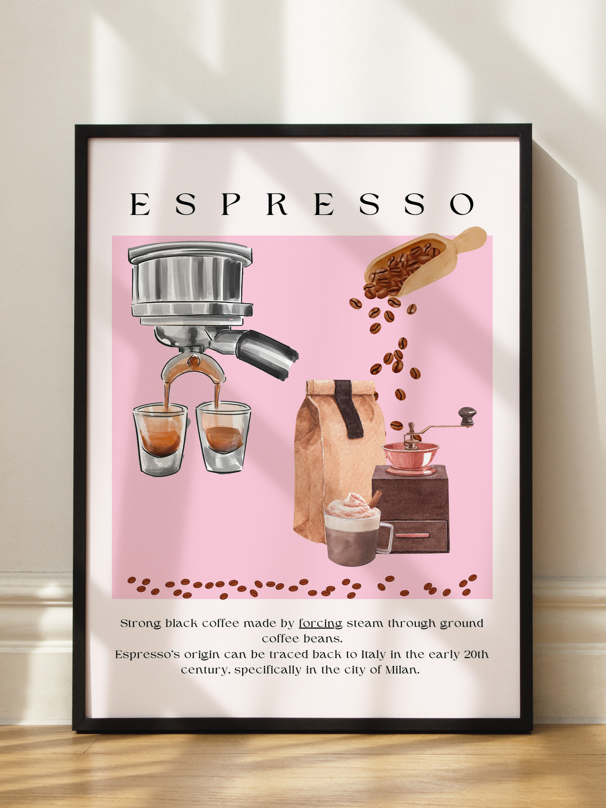 Espresso Art Aesthetic Poster