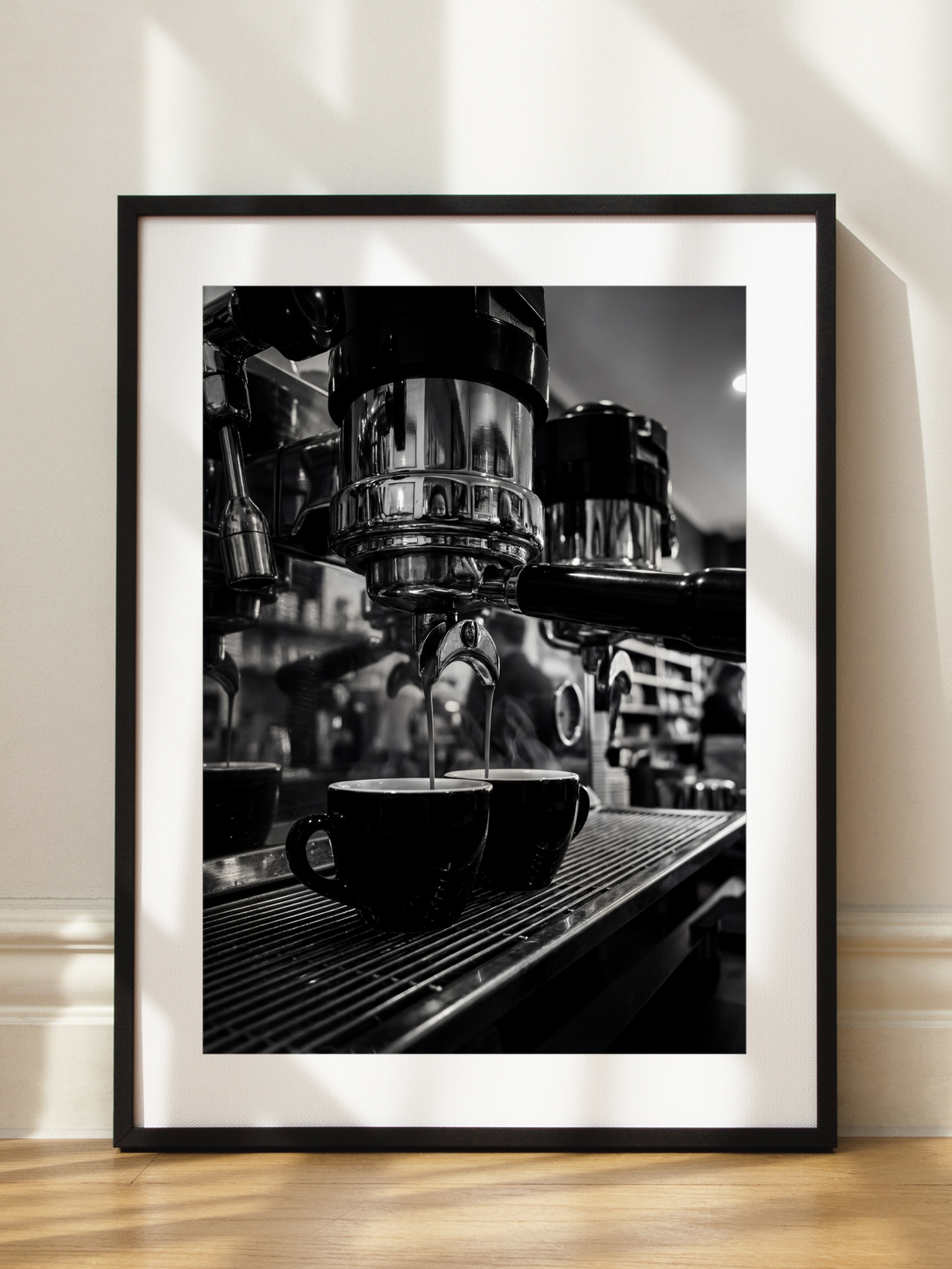 Espressomaschine Café Scene Poster