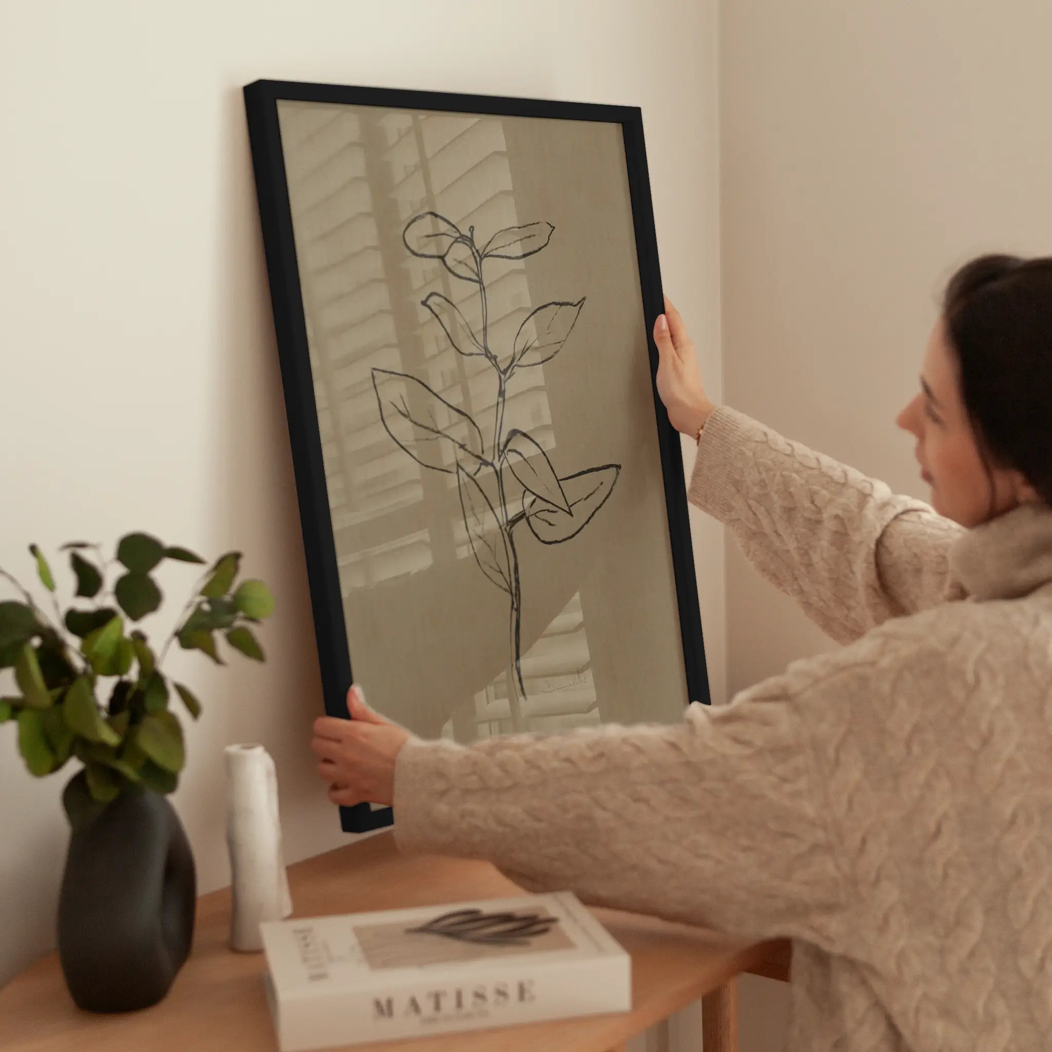 Eucalyptus Sapling wird aufgehängt