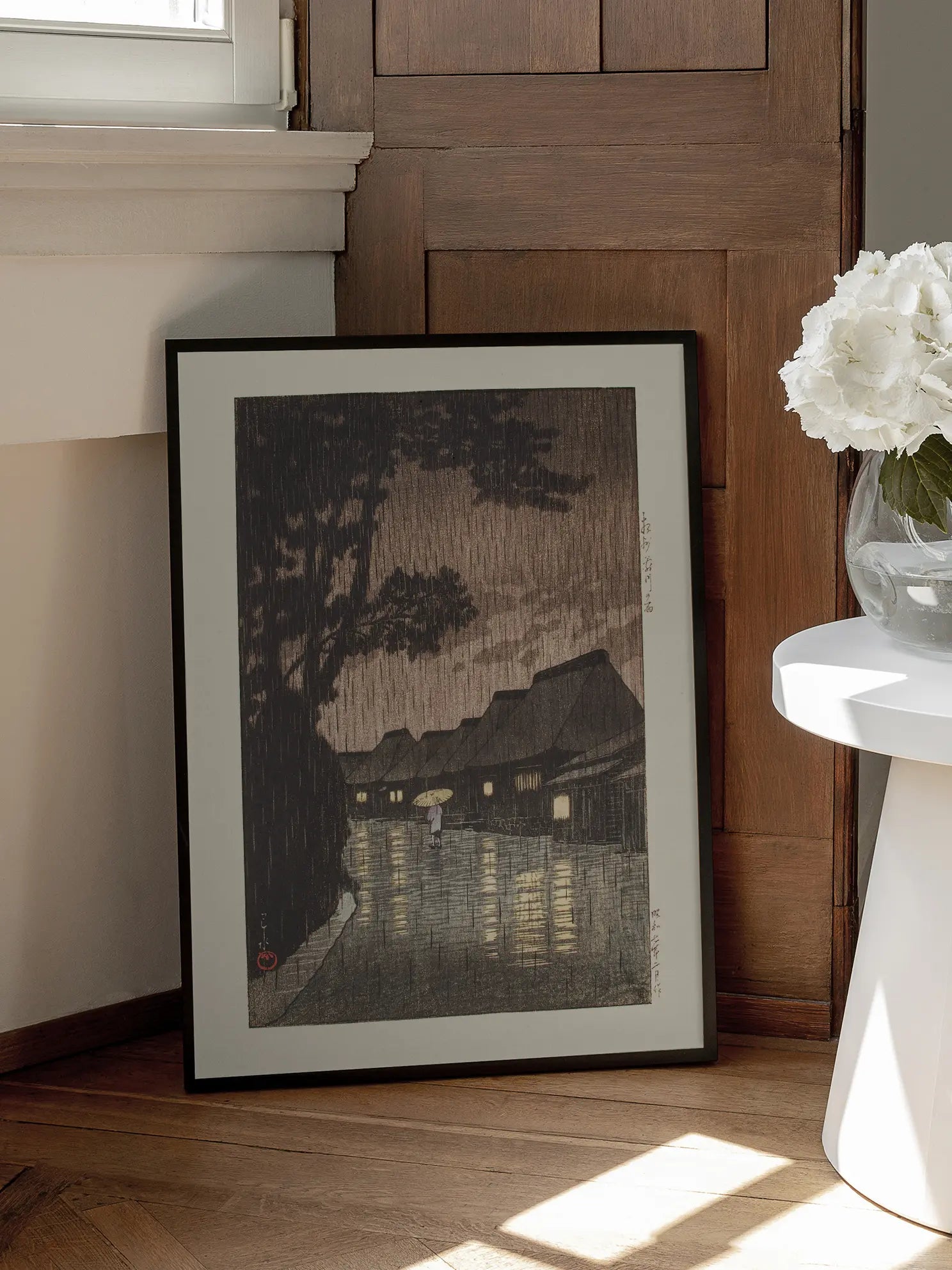 Evening Rain in Tsumago Poster