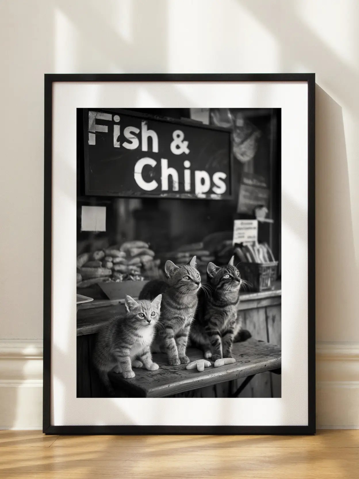 Fish & Chips Kittens Poster