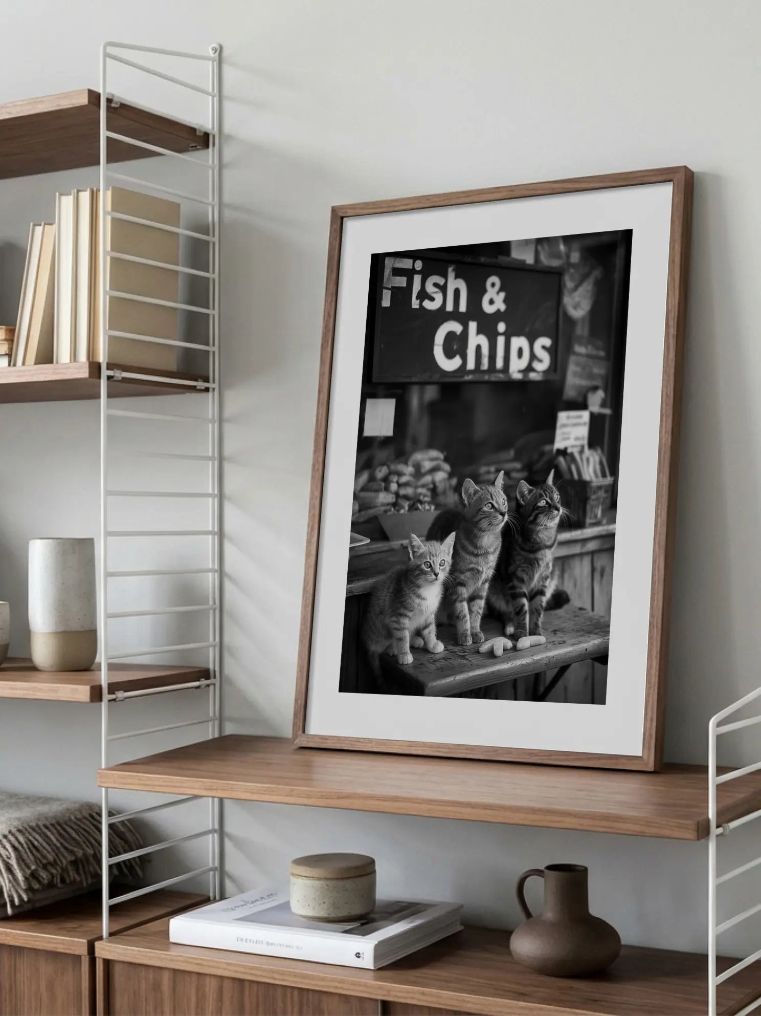 Fish & Chips Kittens Poster