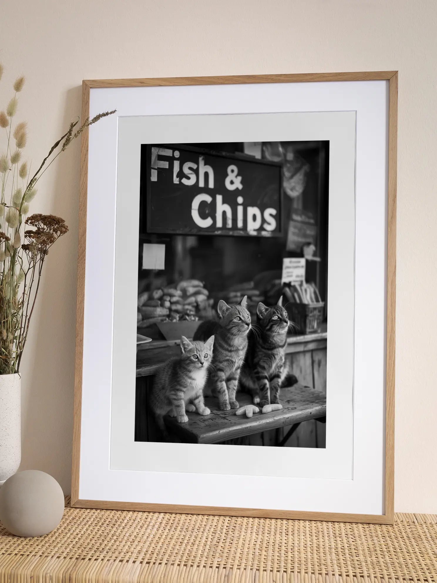 Fish & Chips Kittens Poster