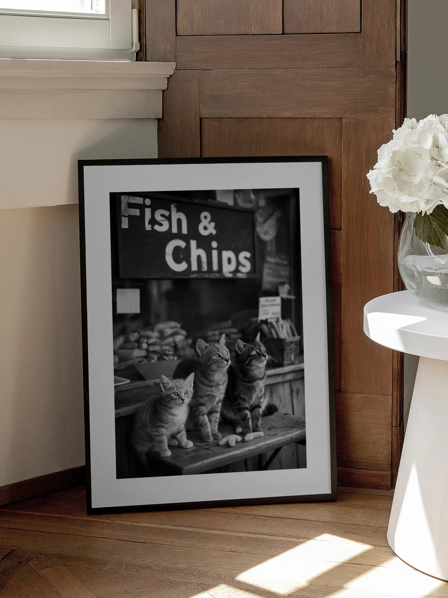 Fish & Chips Kittens Poster