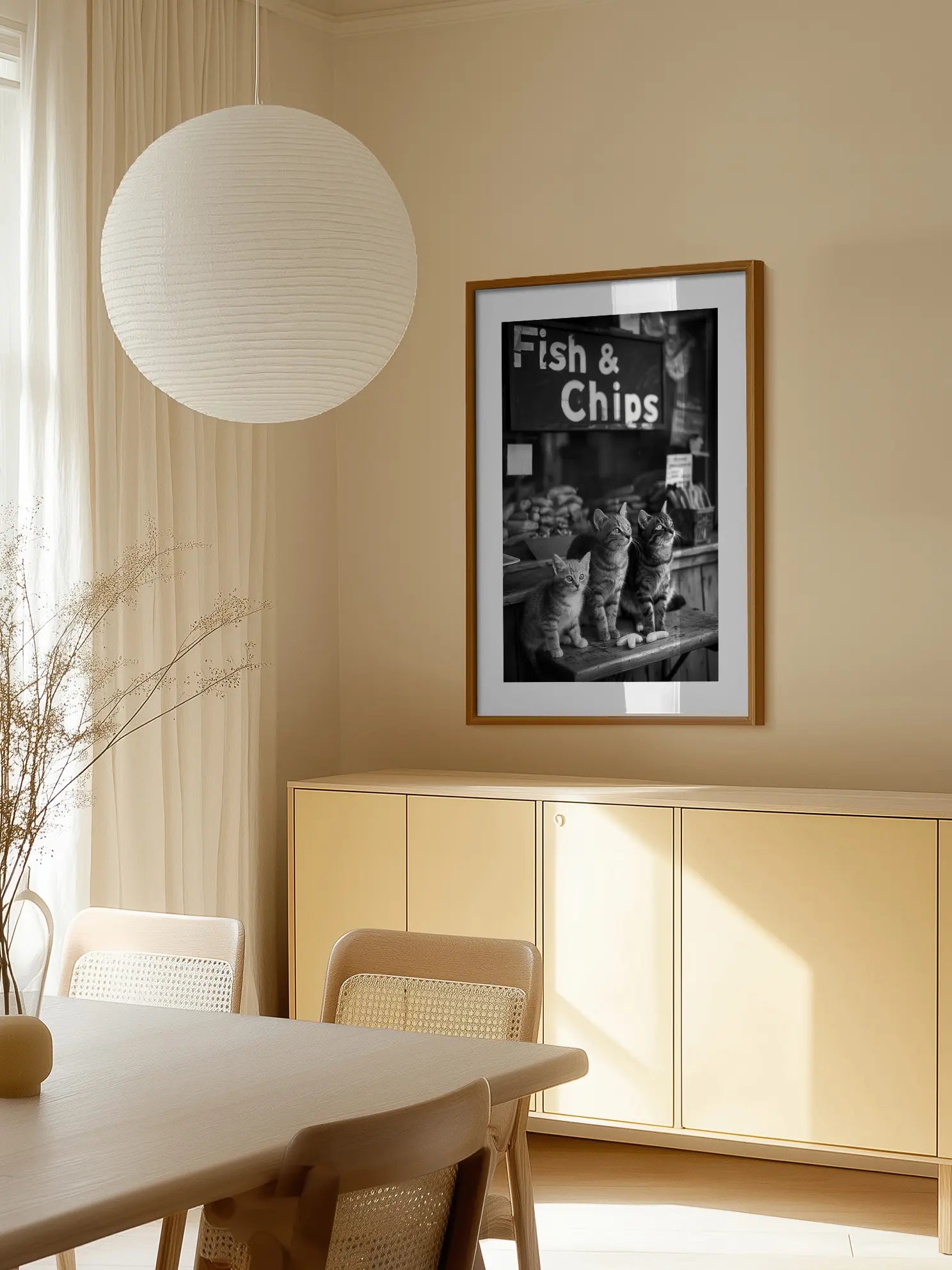 Fish & Chips Kittens Poster