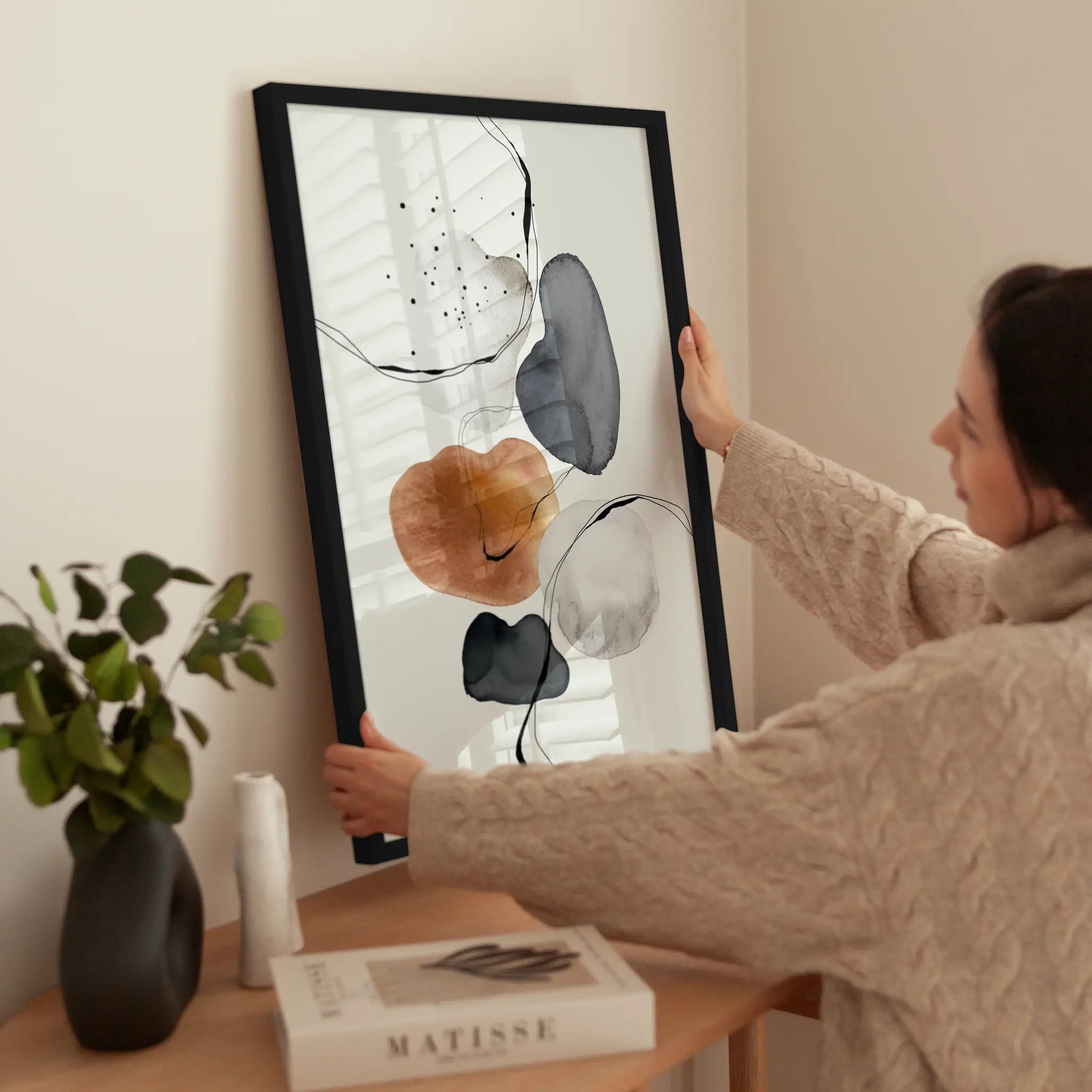 Floating Shapes wird aufgehängt