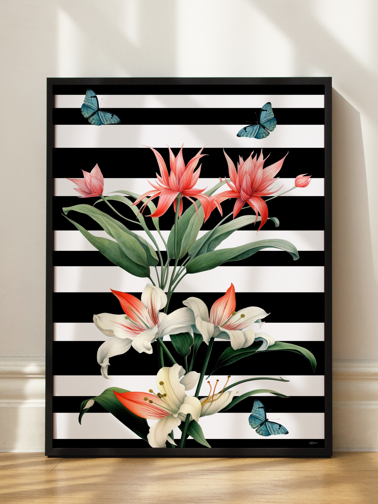 Floral Stripes No1