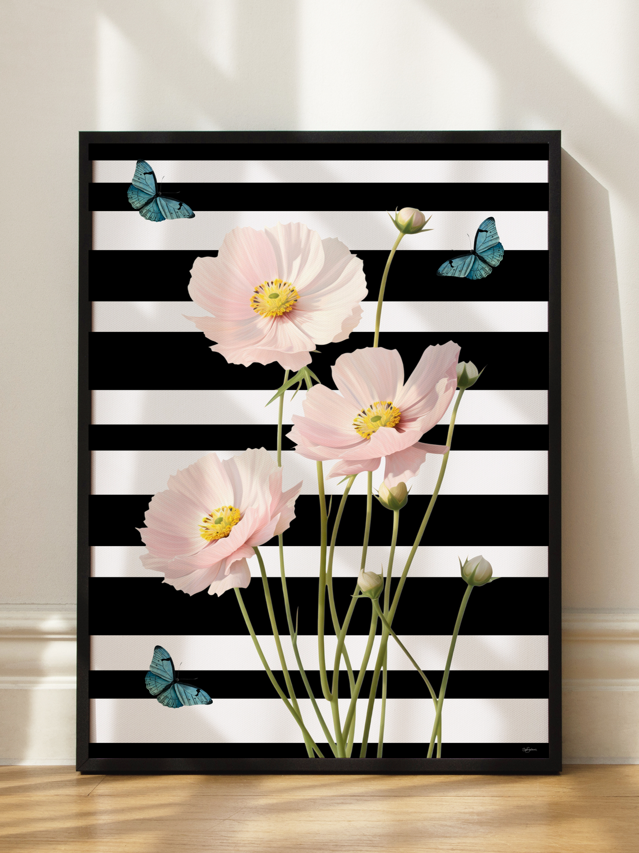 Floral Stripes No2