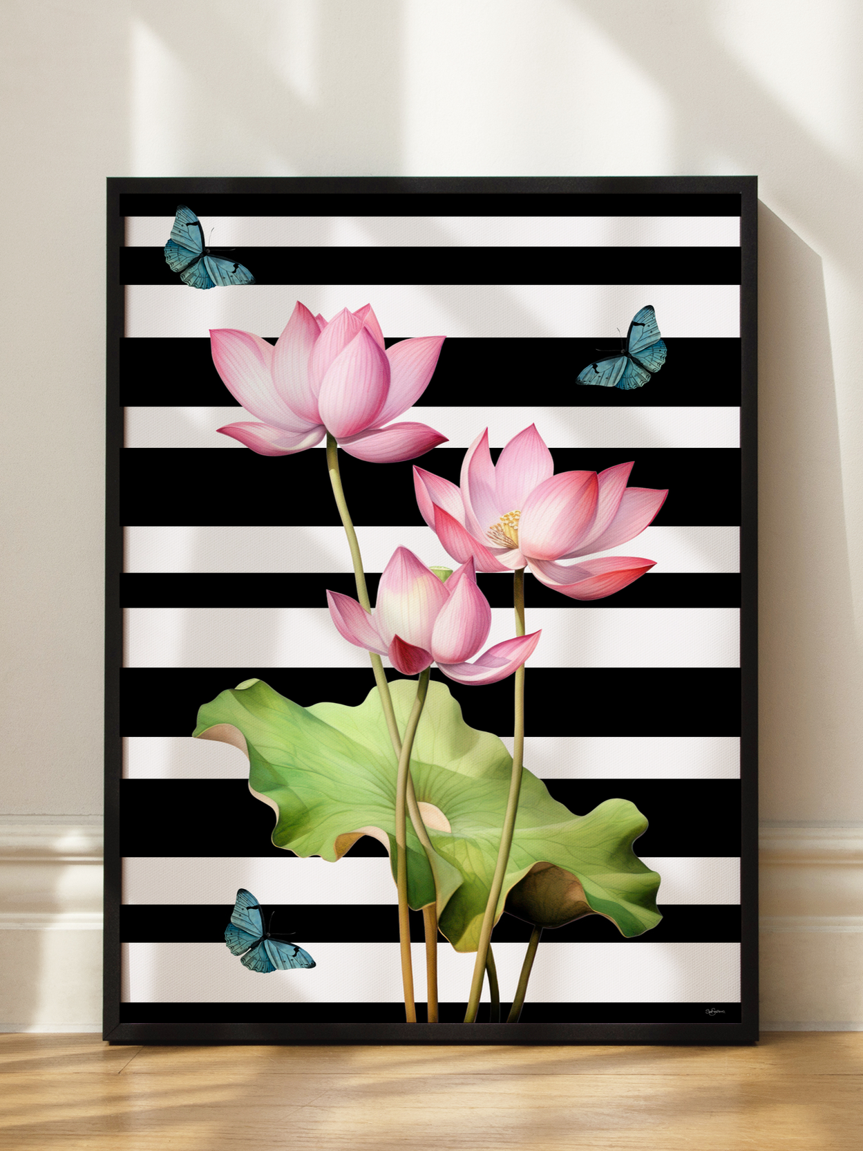 Floral Stripes No3