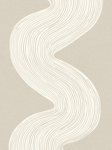 Grafik mit weißen geschwungenen Linien auf beigem Hintergrund.