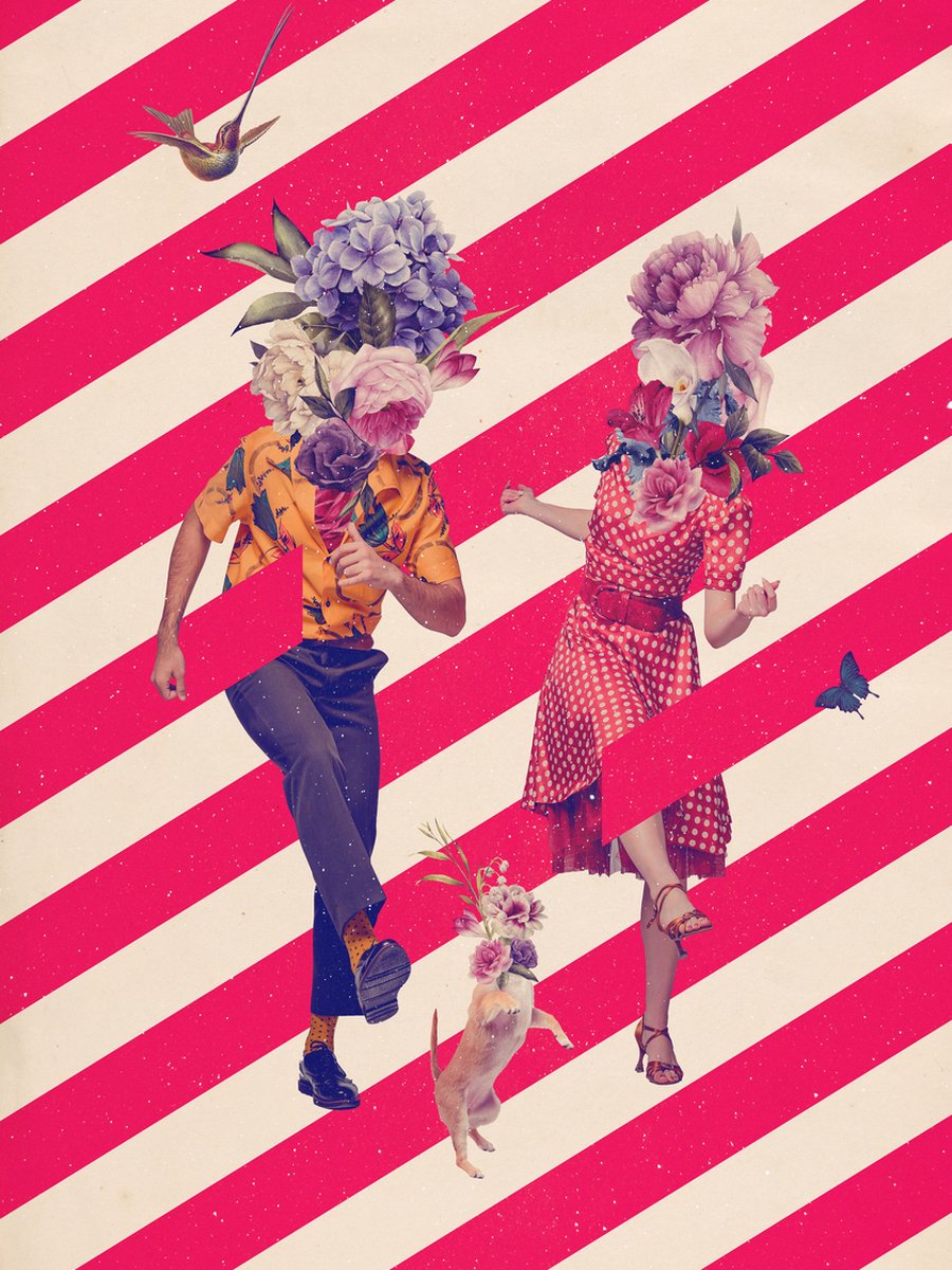 Flower Heads Poster