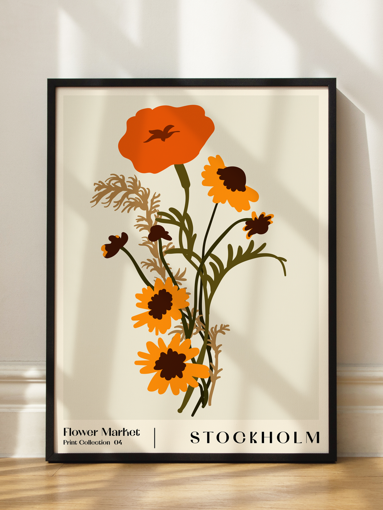Flower Market Collection 4 Stockholm Poster