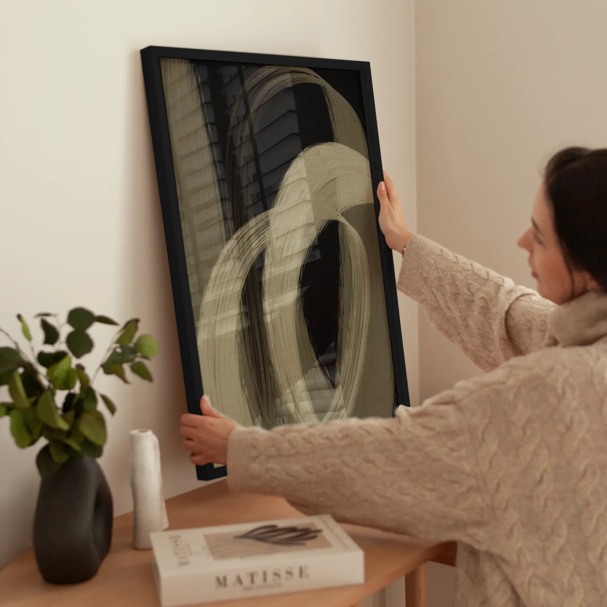 Flowing Strokes wird aufgehängt