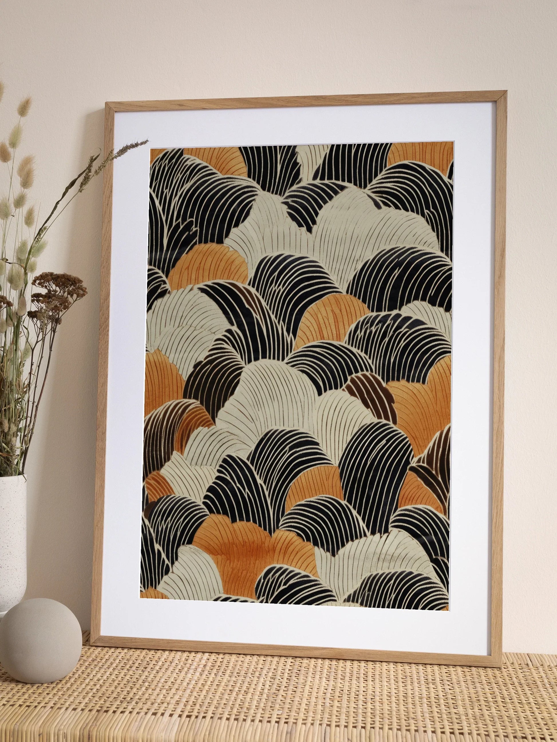 Flowing Wavescape Poster