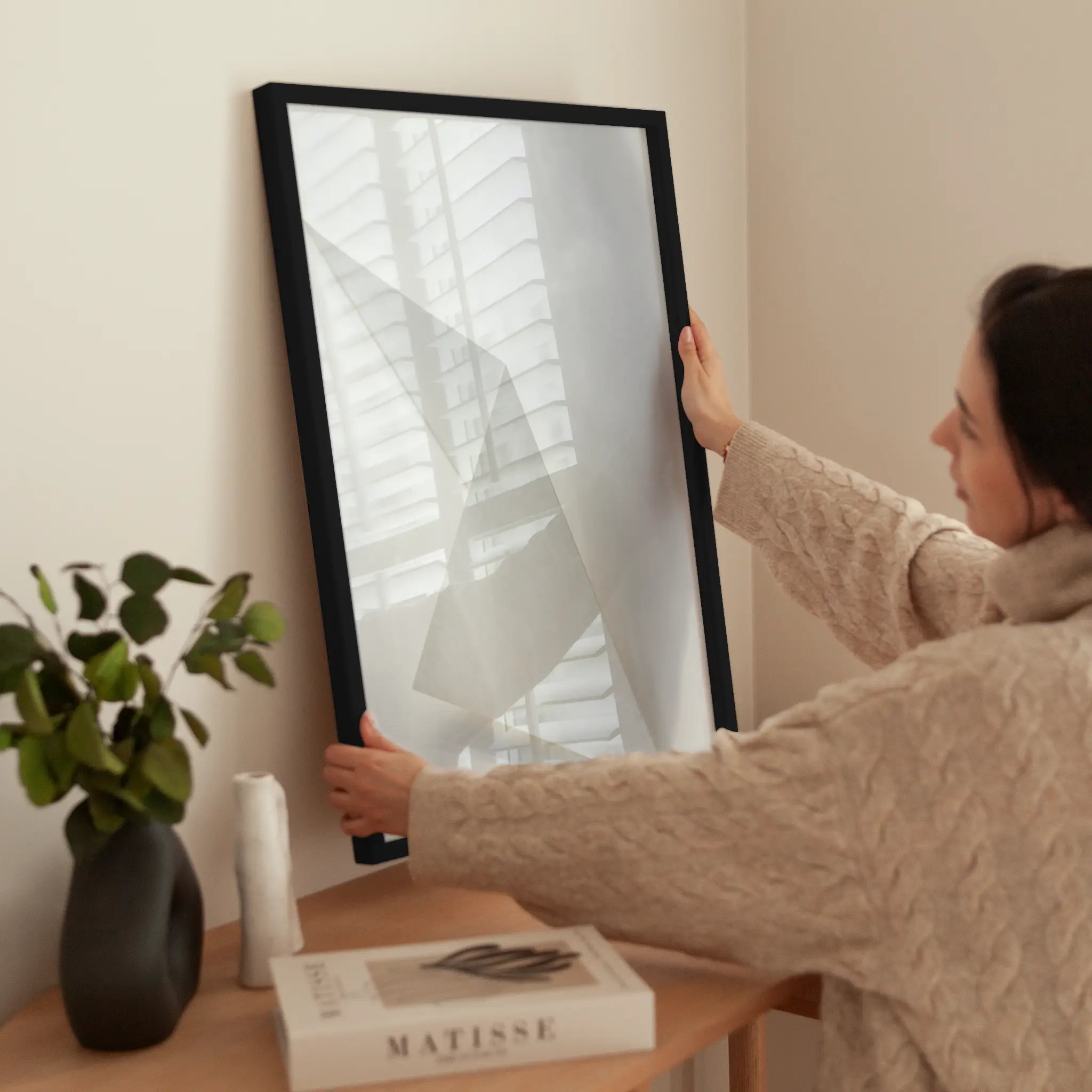 Folded Paper No1 wird aufgehängt