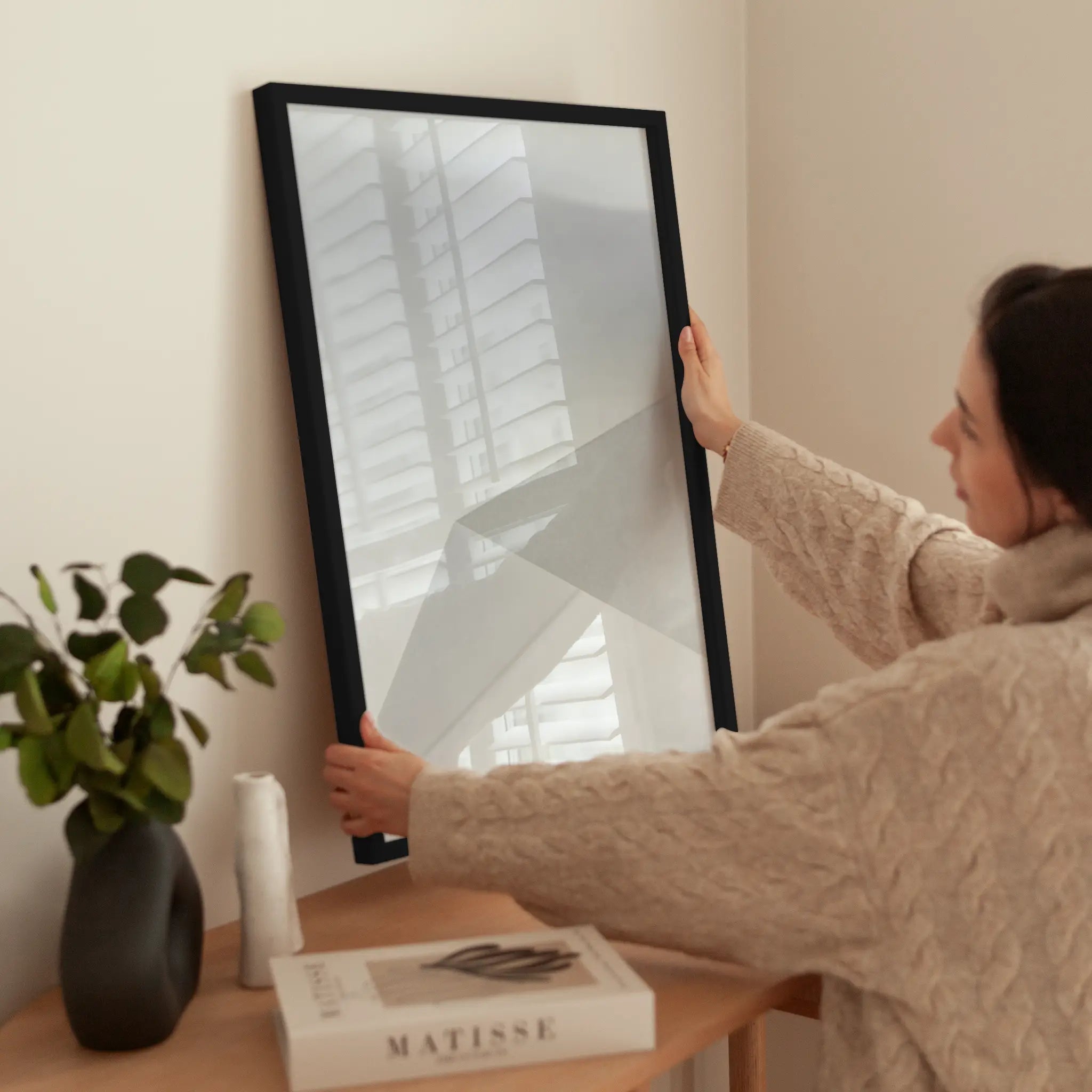 Folded Paper No3 wird aufgehängt