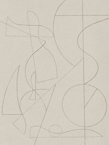 Abstrakte Linien auf einem beigen Hintergrund.