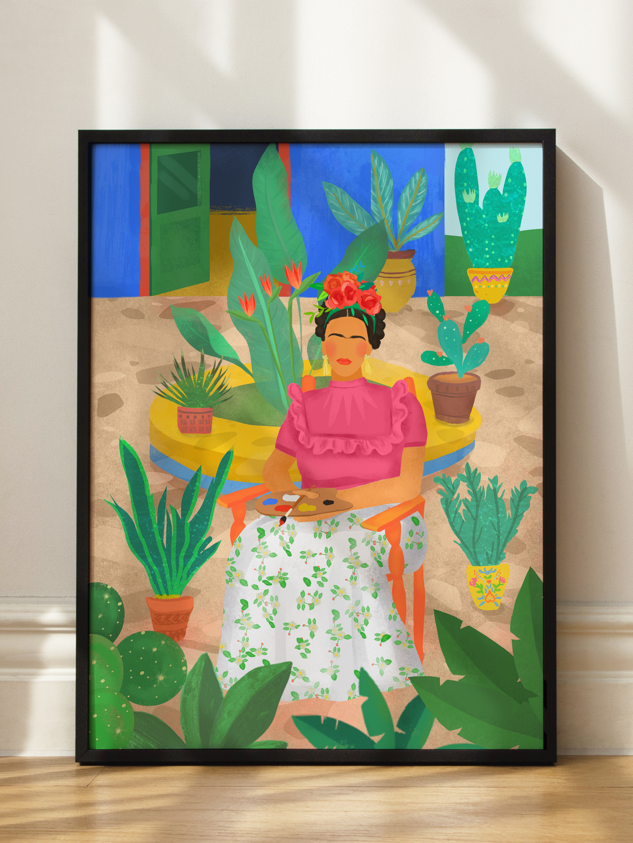 Frida in the Garden