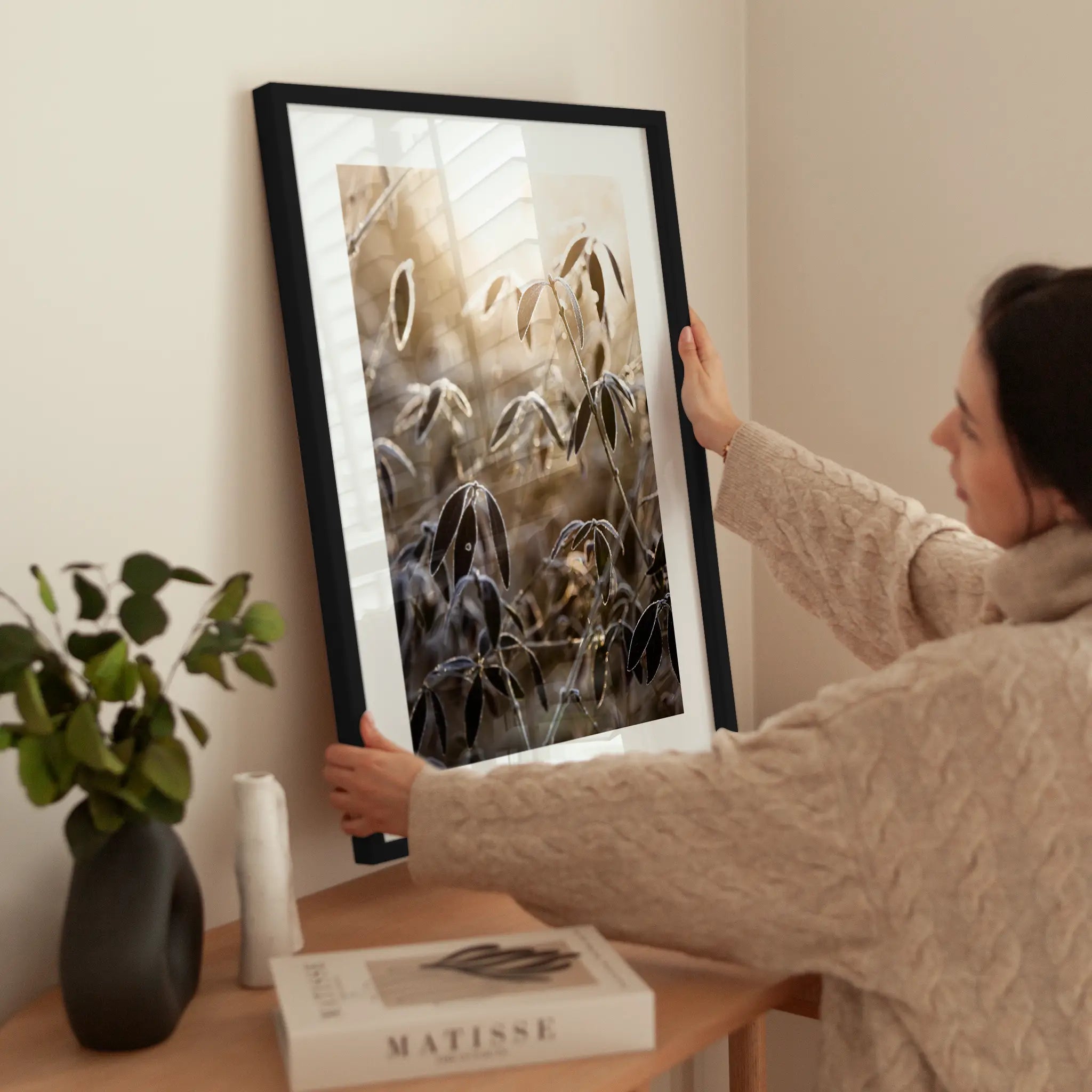 Frozen Leaves wird aufgehängt