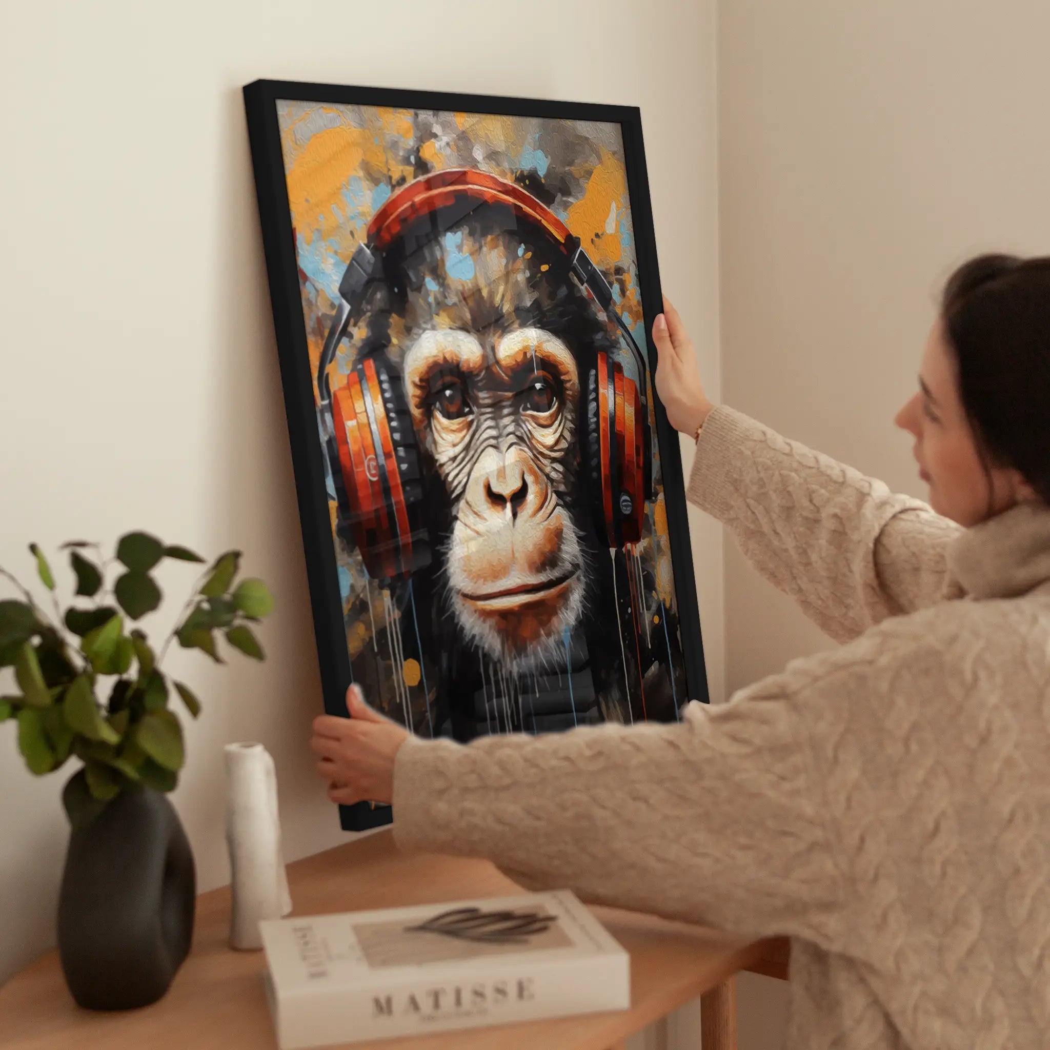 Funky Monkey wird aufgehängt