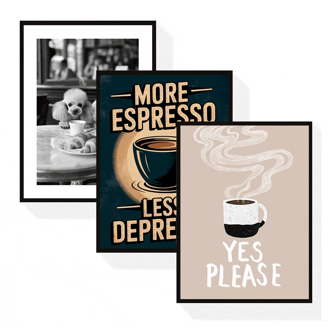 Kaffee Poster Bundle