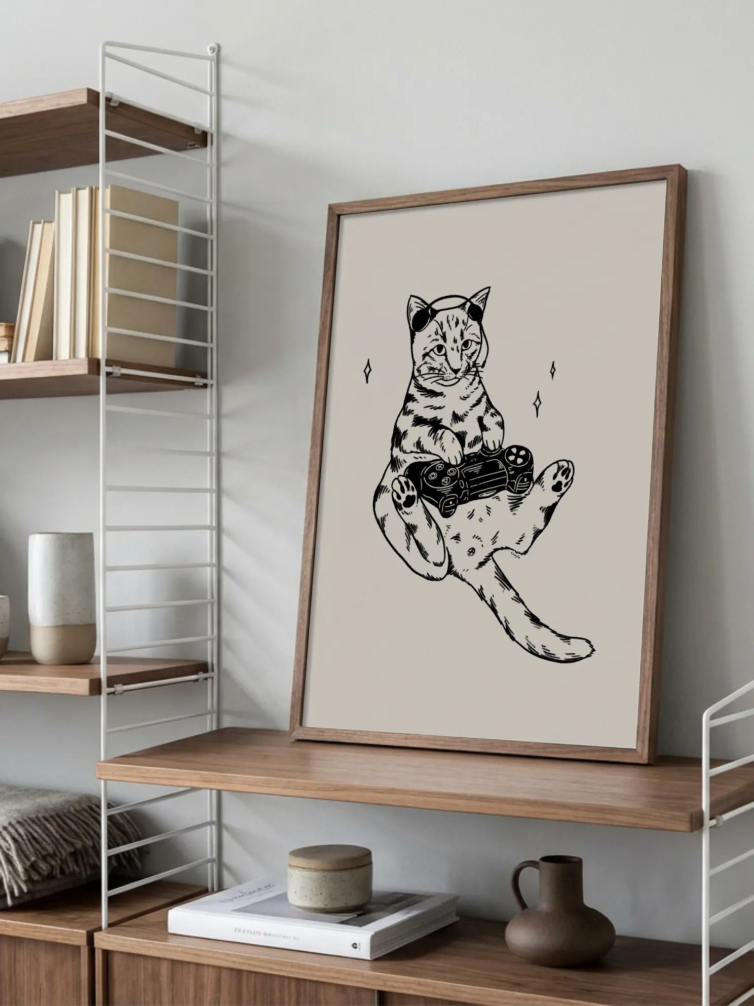 Gamer Cat Poster