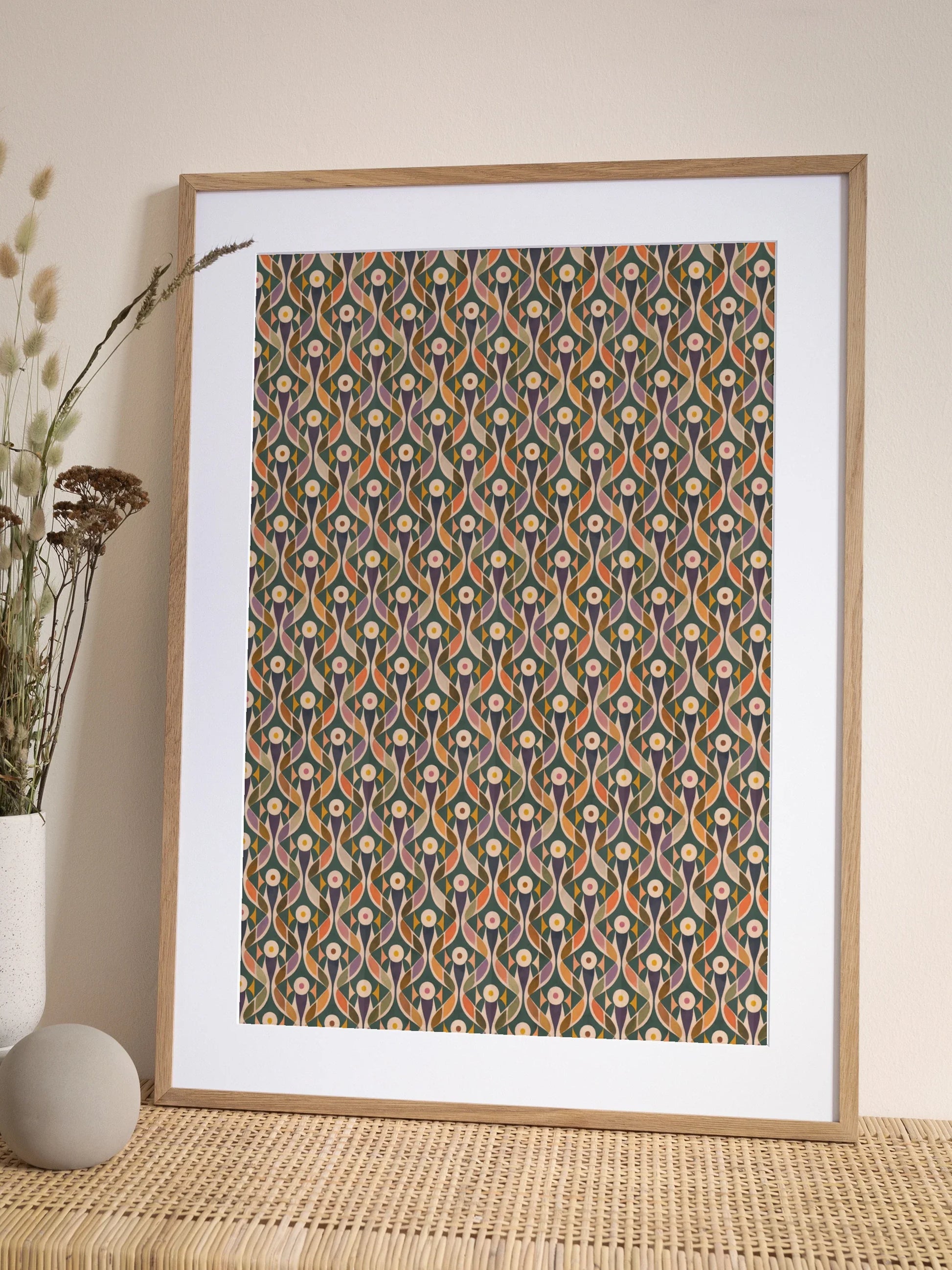 Geometric Bloom Poster