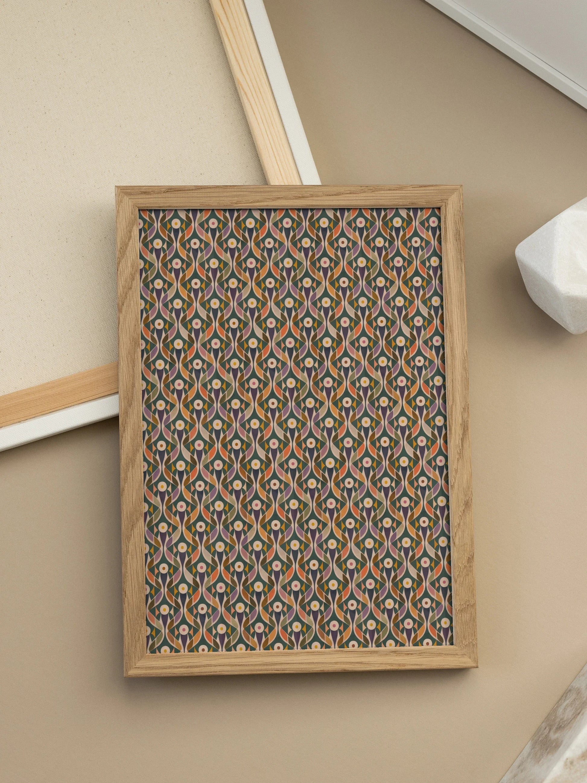 Geometric Bloom Poster