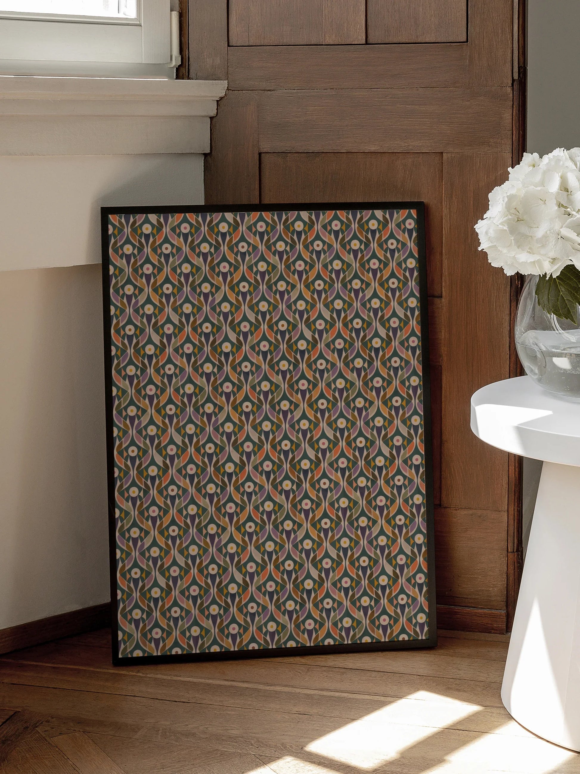 Geometric Bloom Poster