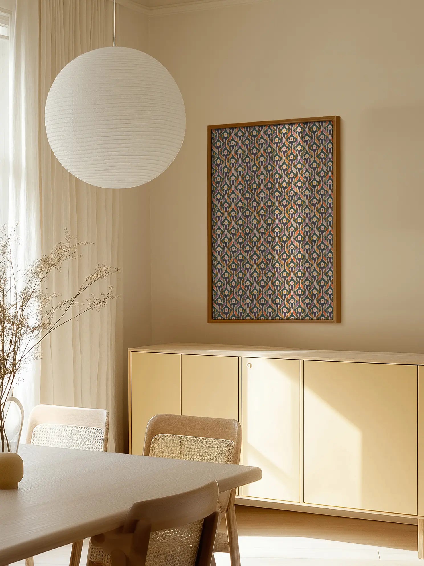 Geometric Bloom Poster