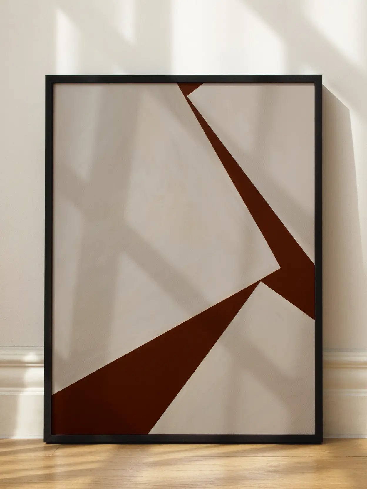 Geometric Fragments Red 1 Poster