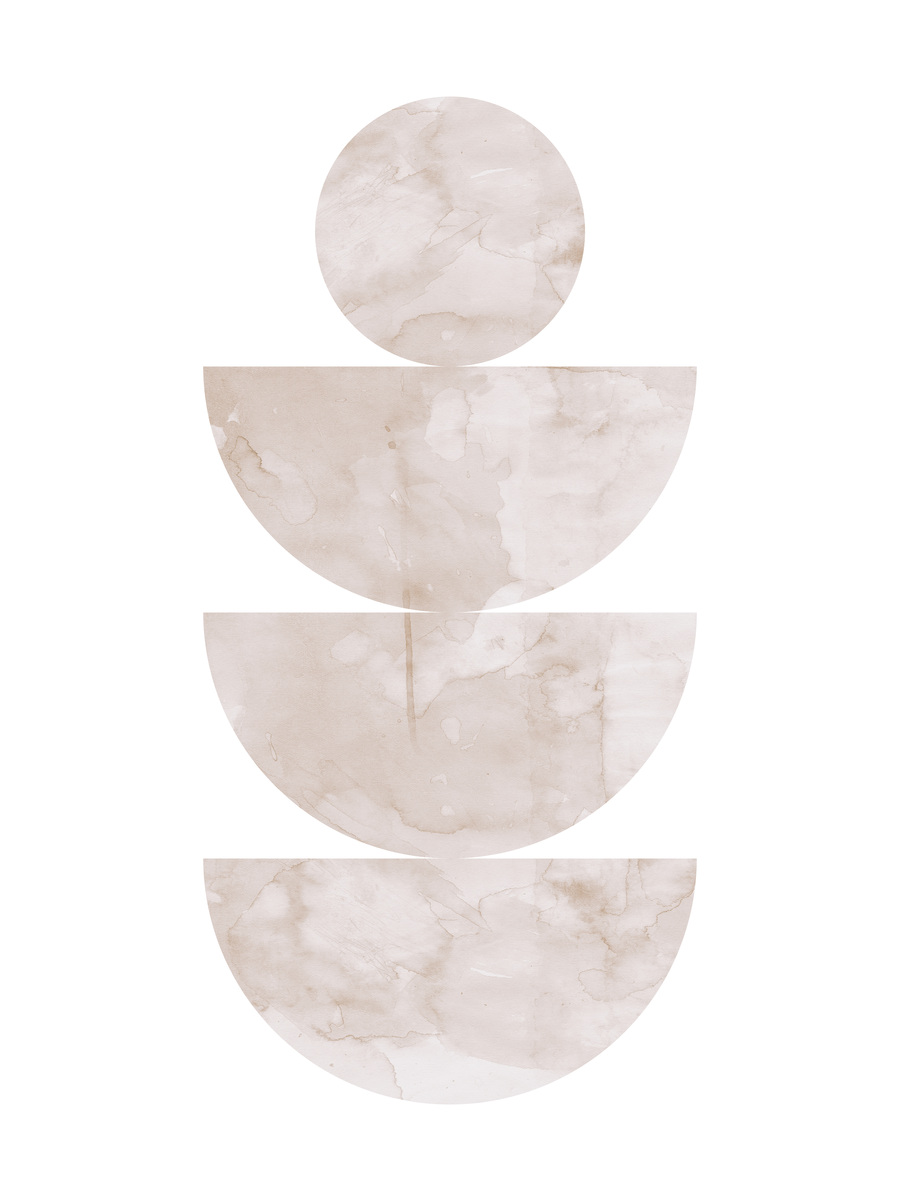 Geometric Marble Poster